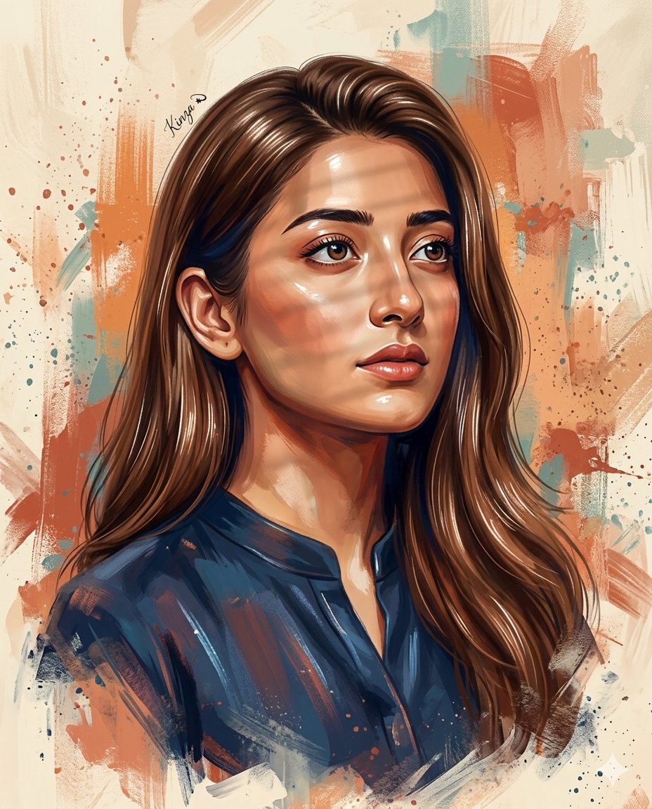 AI-промпт: Ultra-Detailed Stylized Digital Portrait