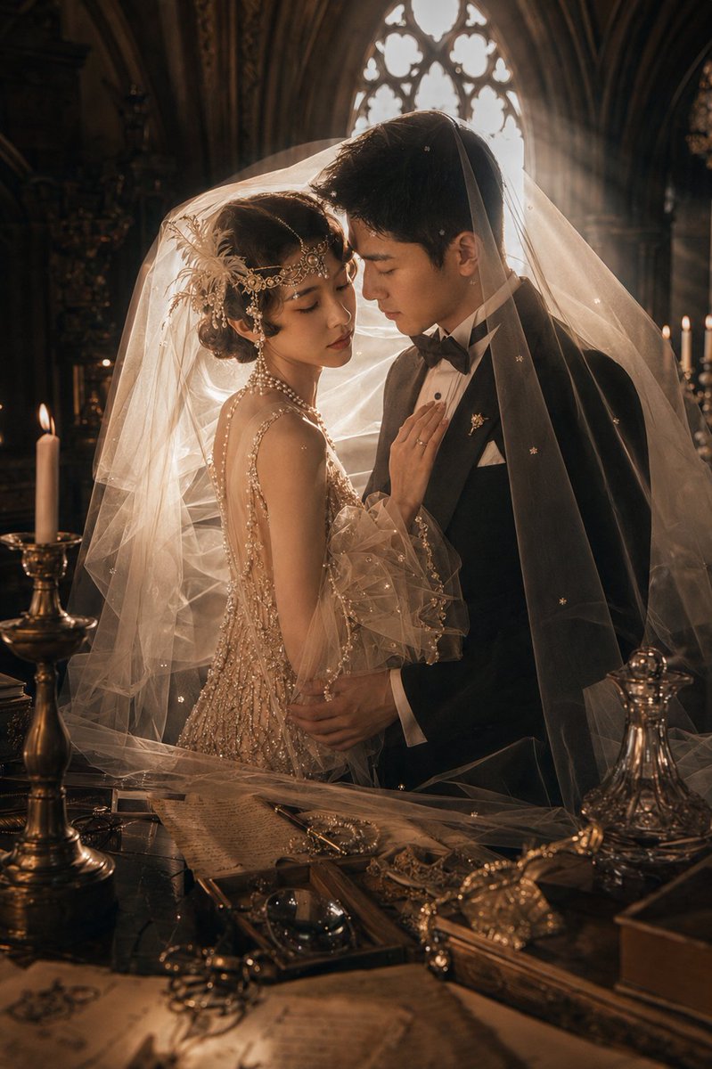 Gatsby Style Art Deco Wedding Photos example 2