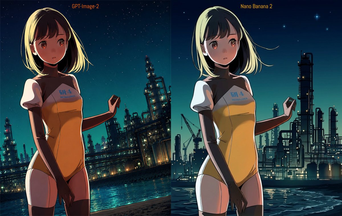 Social Media Post - Industrial Night Background Replacement - Image 1