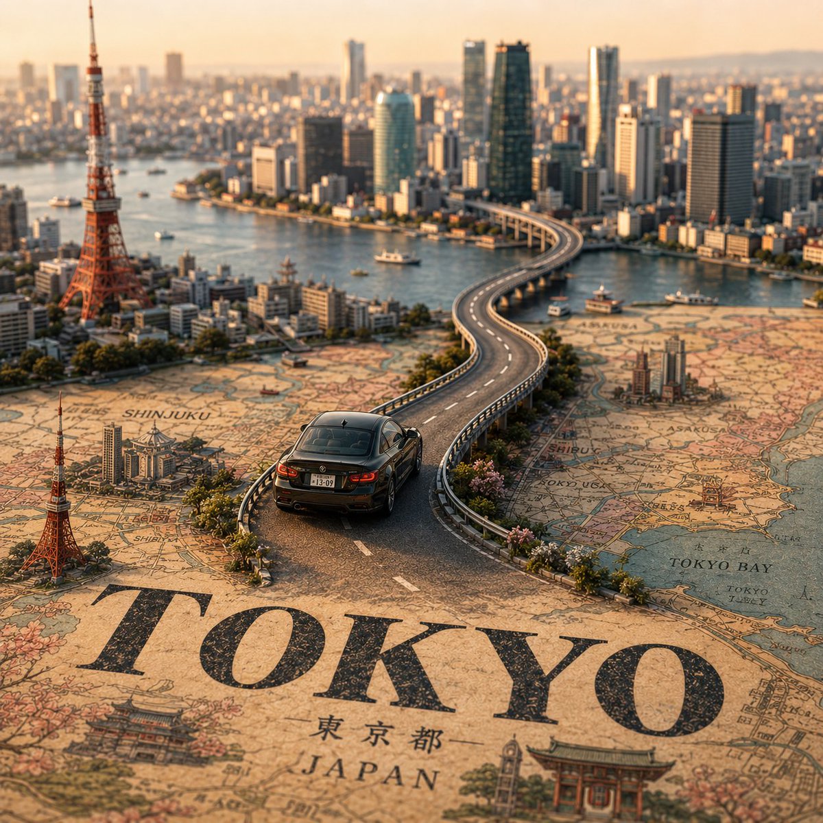 Tilt-Shift City Map Scene example 2