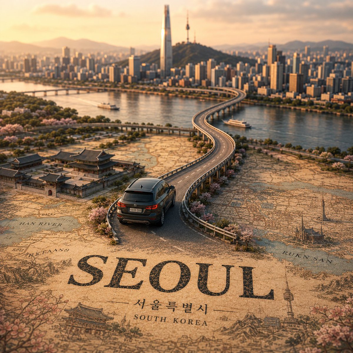 Tilt-Shift City Map Scene example 3