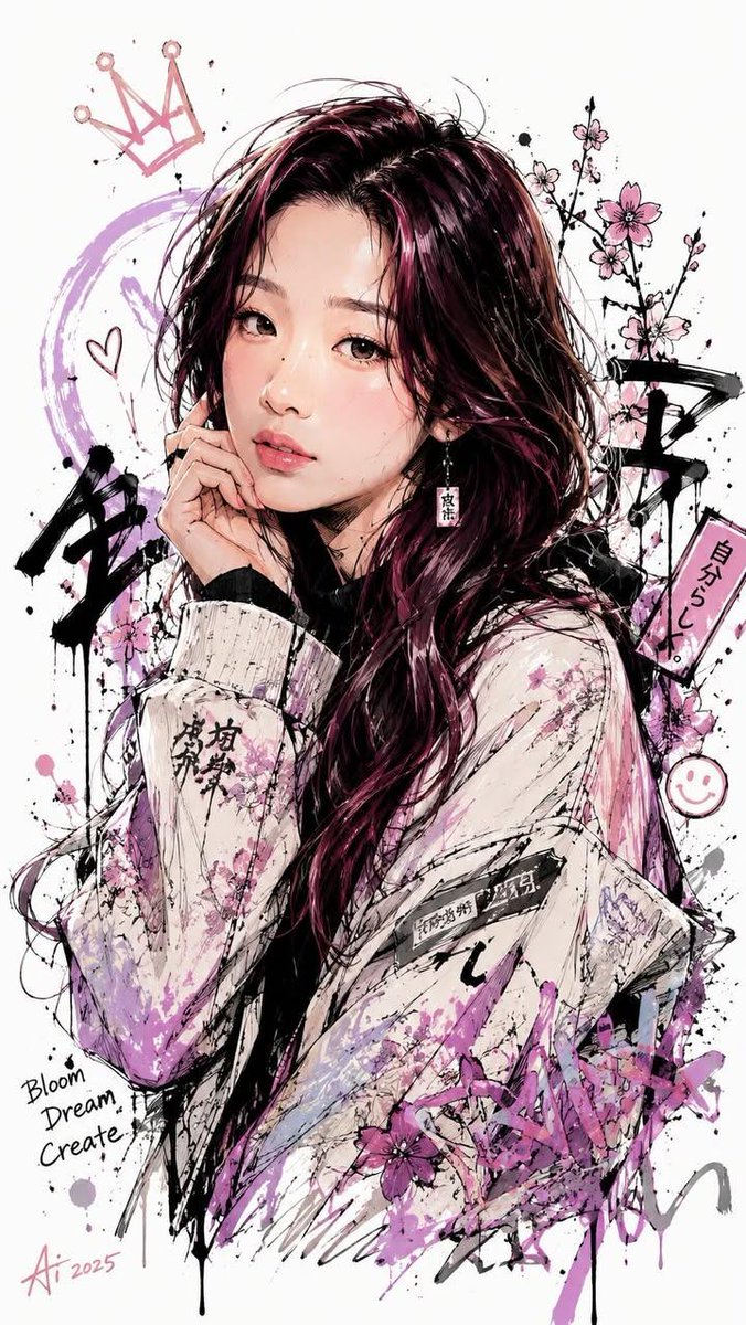 Profile / Avatar - Japanese Ink Splatter Illustration - Image 2