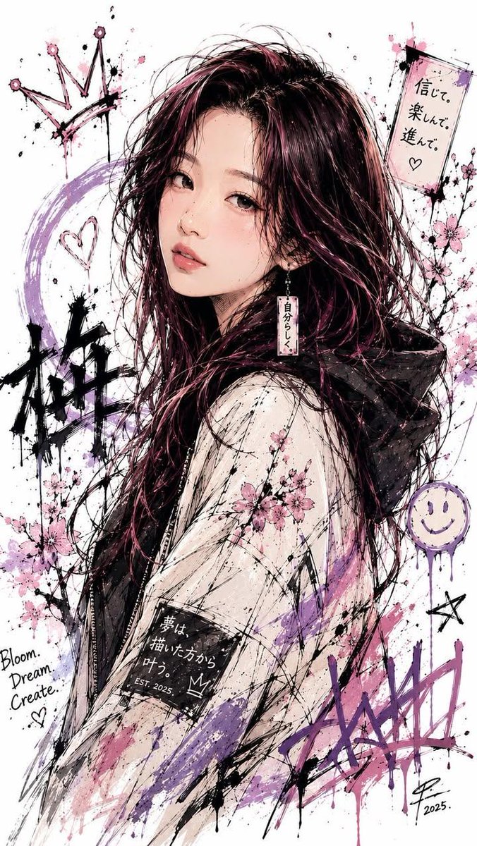 Profile / Avatar - Japanese Ink Splatter Illustration - Image 1