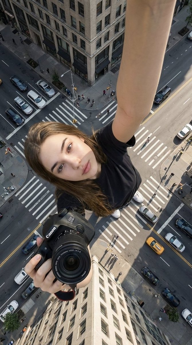 Forced Perspective Urban Giant Selfie