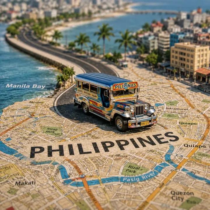 Infographic / Edu Visual - Tilt-Shift Travel Map Diorama - Image 3