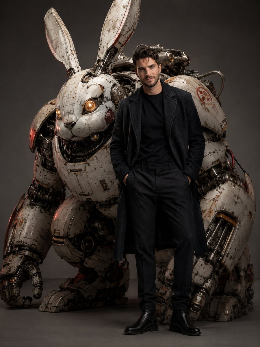 Game Asset - Dieselpunk Mecha Rabbit Companion - Image 1