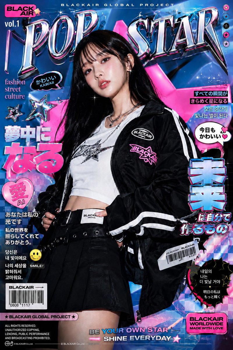 K-Fashion Pop-Art Editorial Poster example 4