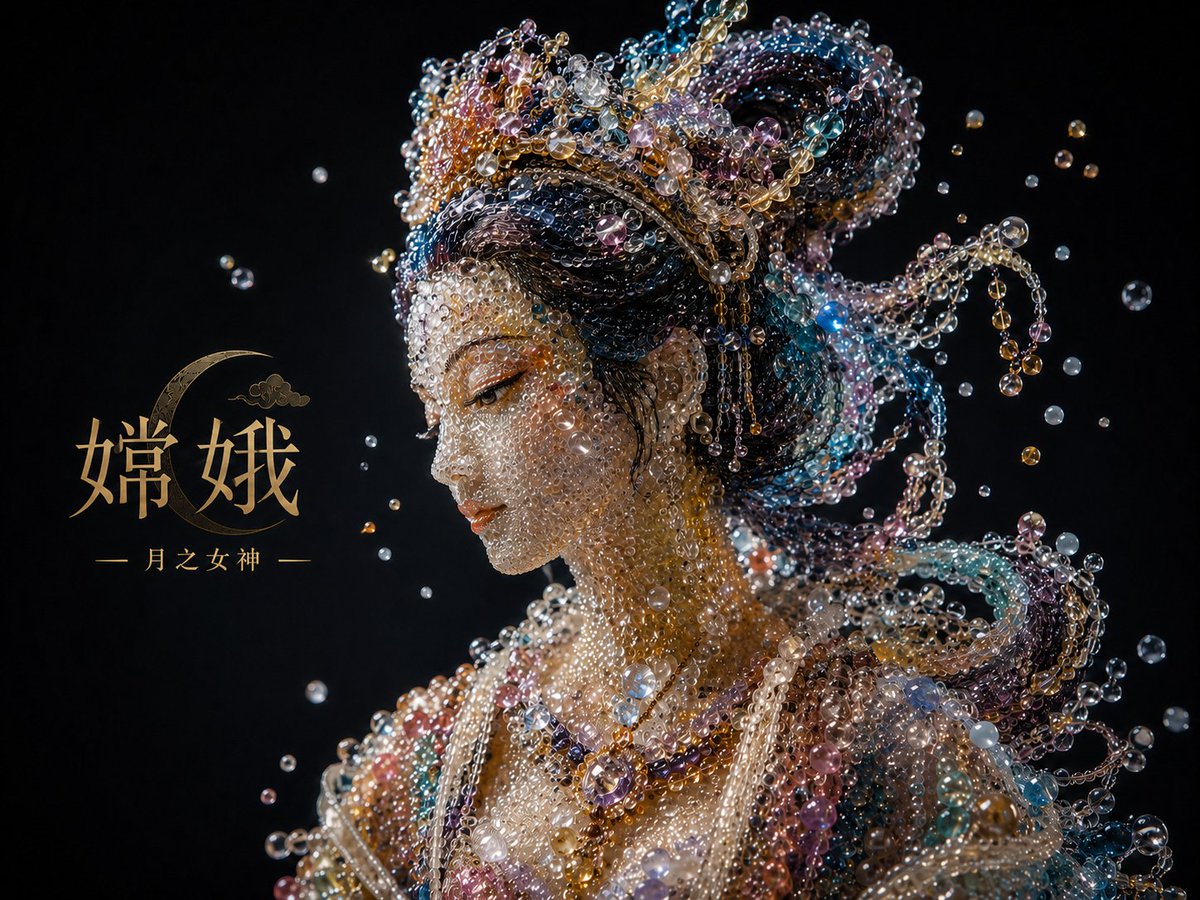 Pearlescent Erlang Shen Bust reference image 1
