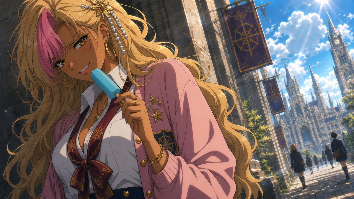 Comic / Storyboard - Anime Academy Girl with Popsicle - Image 3