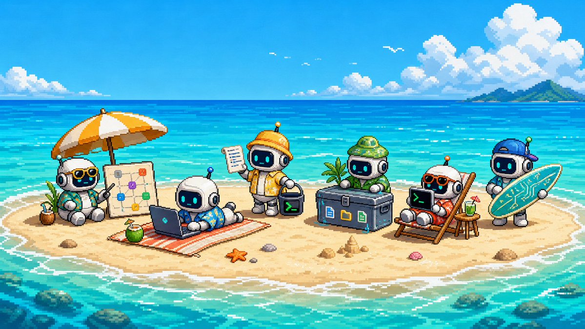 Game Asset - Cute Pixel Art Sandbank Robot Team - Image 1