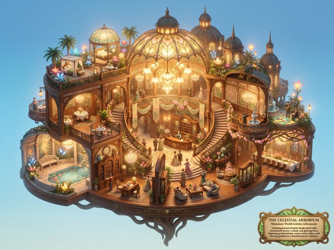 Game Asset - Miniature Luxury Hotel Lobby - Image 1