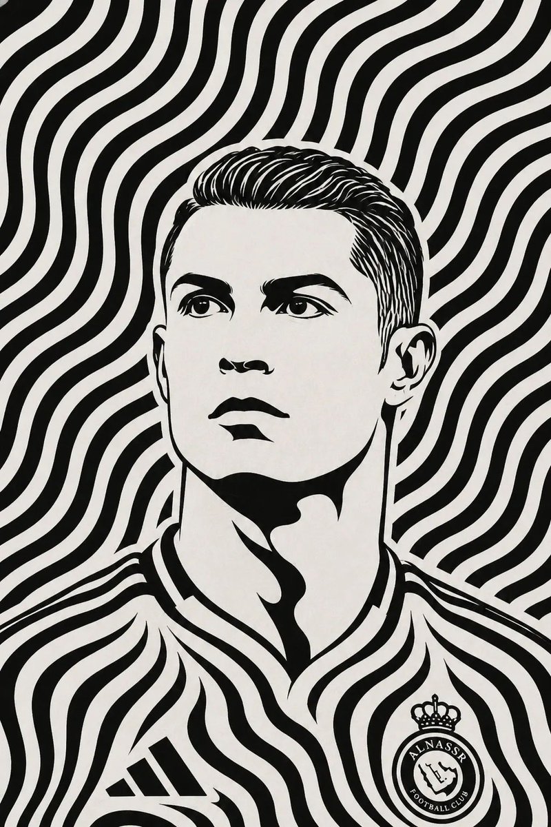 Black and White Optical Illusion Portrait