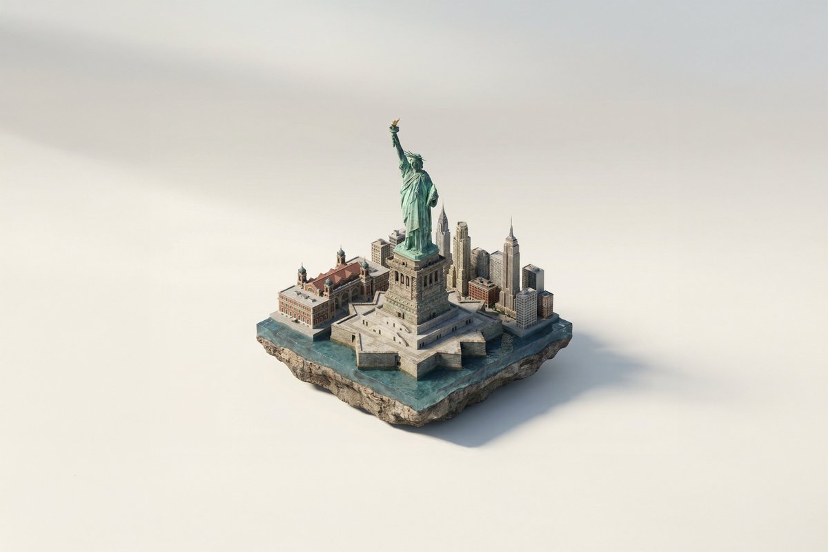 著名地标 3D 微缩模型