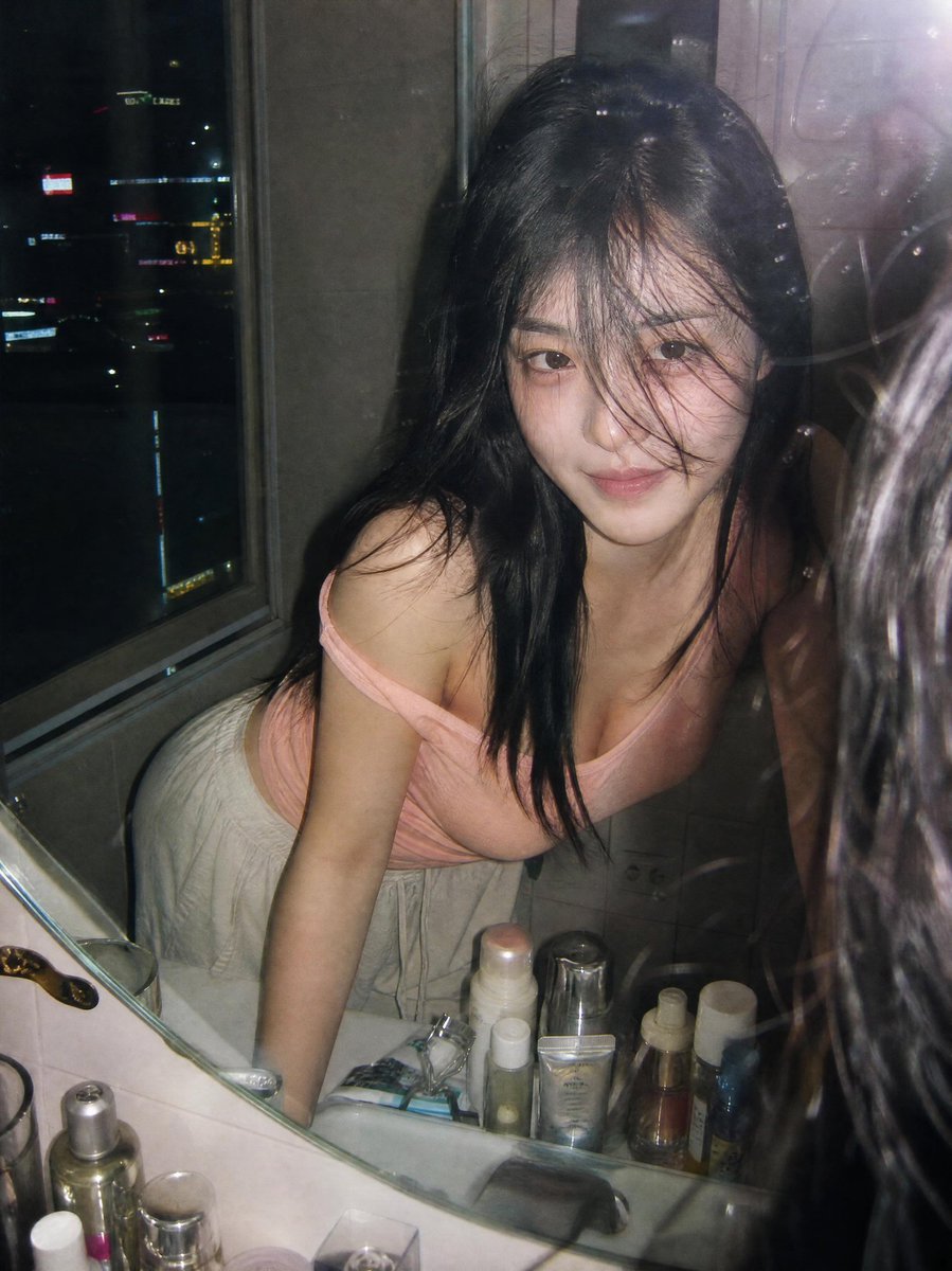 Candid Night Bathroom Portrait example 2