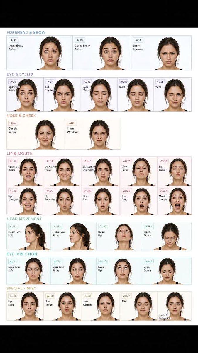 Infographic / Edu Visual - Facial Expression Anatomy Sheet - Image 1