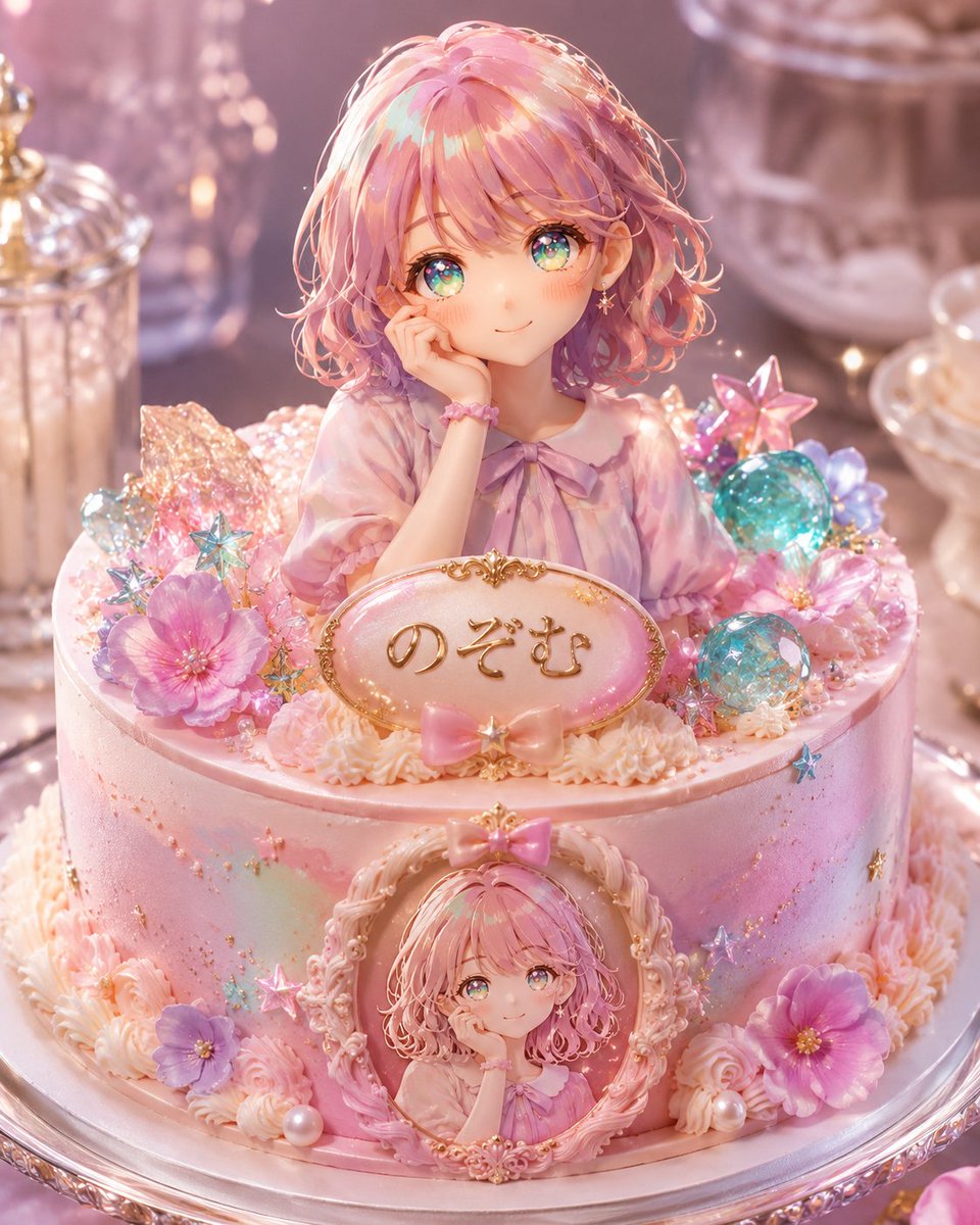 E-commerce Main Image - Fantasy Anime Character Whole Cake - Image 2