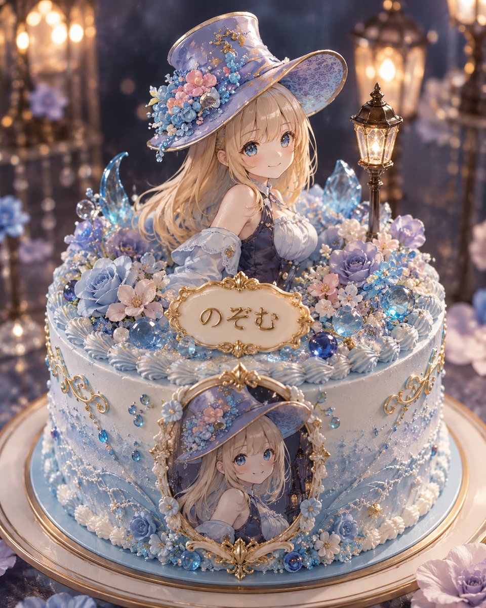 E-commerce Main Image - Fantasy Anime Character Whole Cake - Image 1