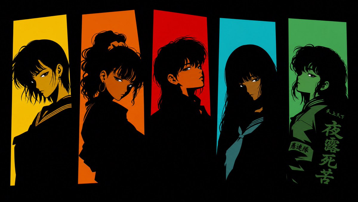 Five 1980s Delinquent Anime Girls example 4