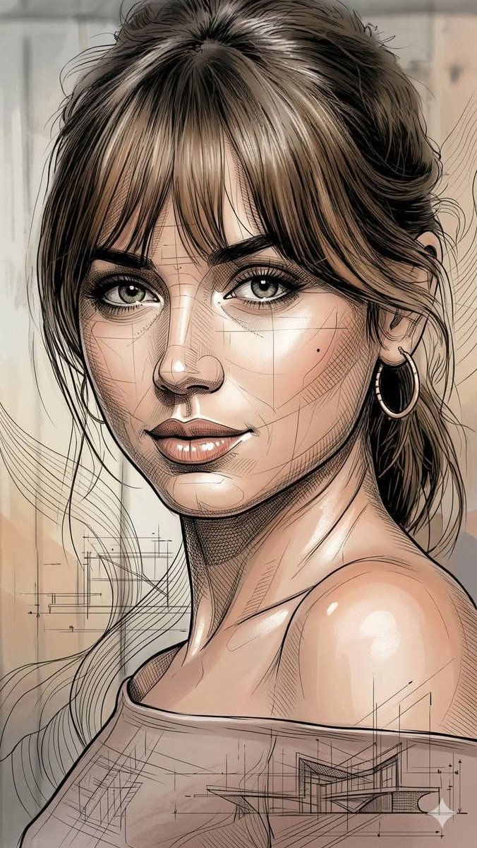 Profile / Avatar - Architectural Ink Digital Portrait - Image 3