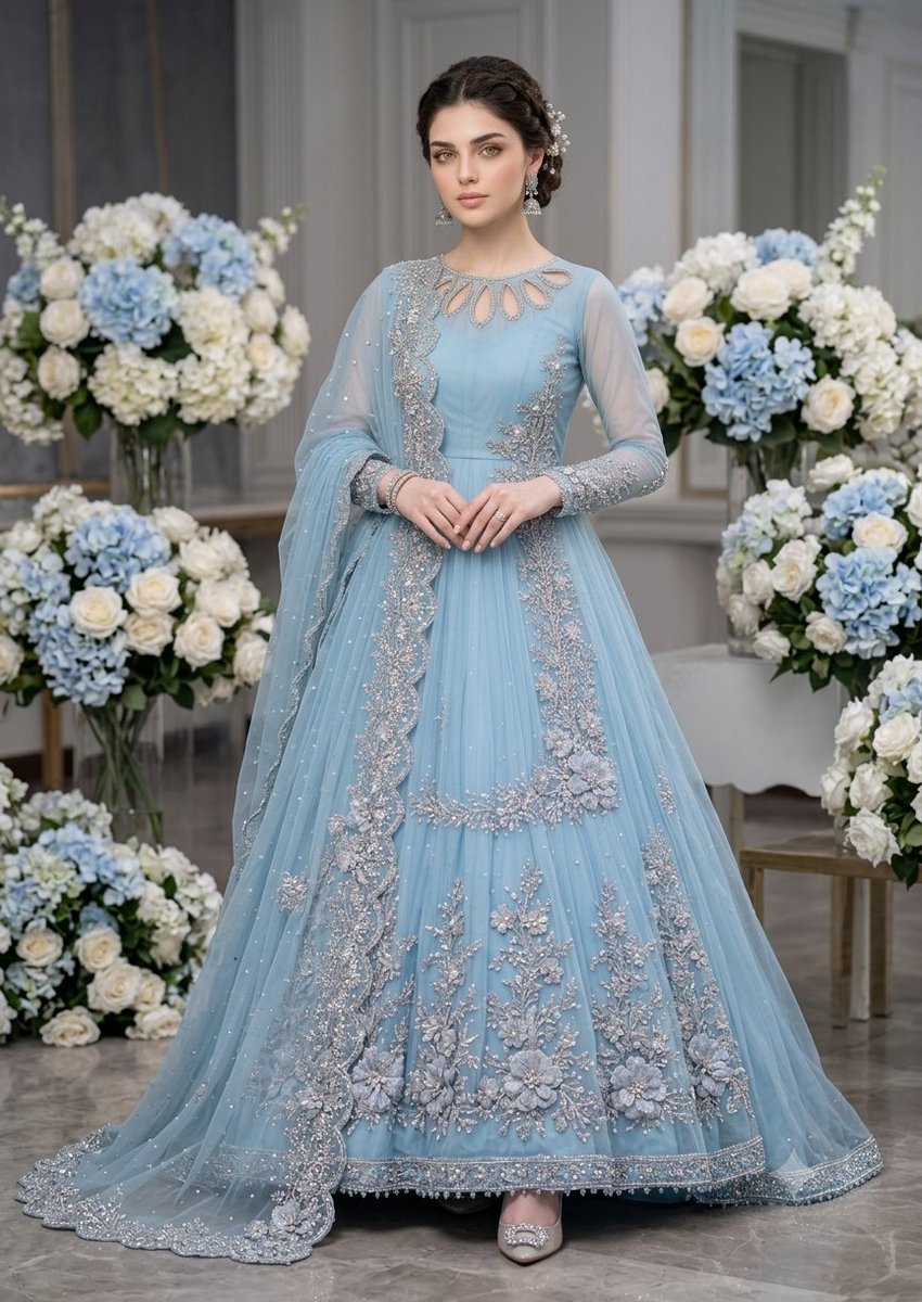 Product Marketing - Pakistani Maxi Gown Fashion - Image 1