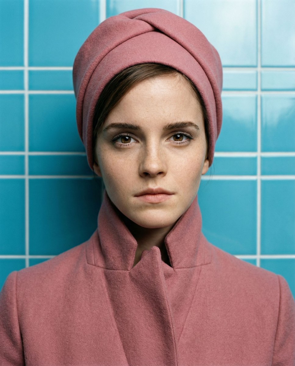 Profile / Avatar - High-Concept Editorial Portrait in Dusty Rose - Image 2