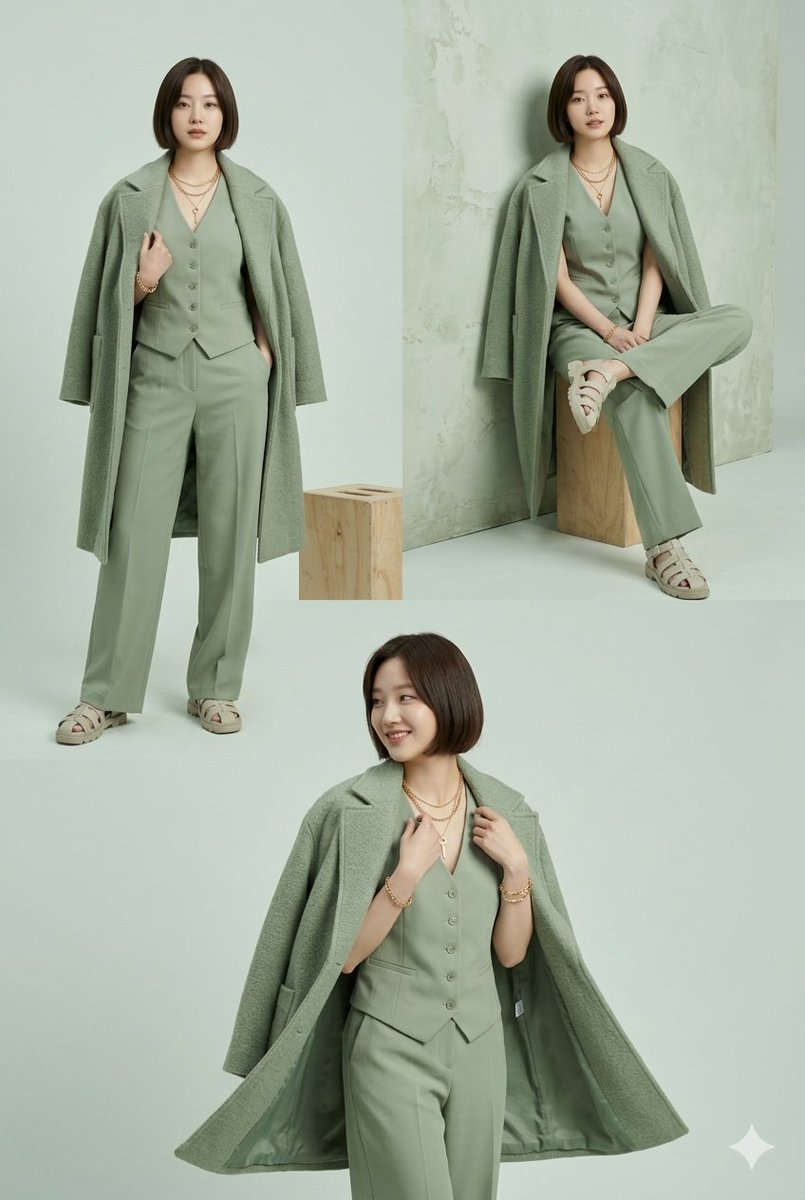 Product Marketing - Sage Green Monochrome Fashion Lookbook - Image 2