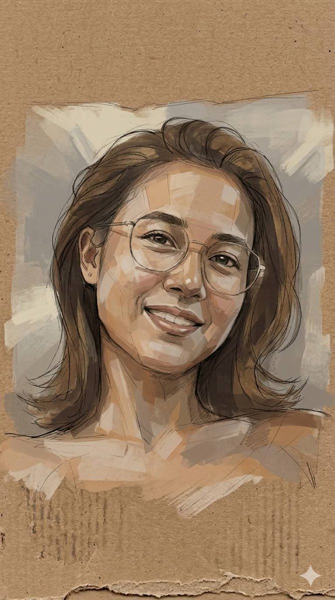 Profile / Avatar - Cardboard Mixed Media Portrait - Image 3