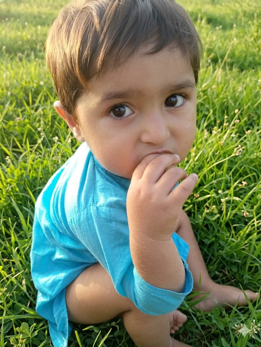 Profile / Avatar - Golden Hour Toddler Meadow Portrait - Image 1