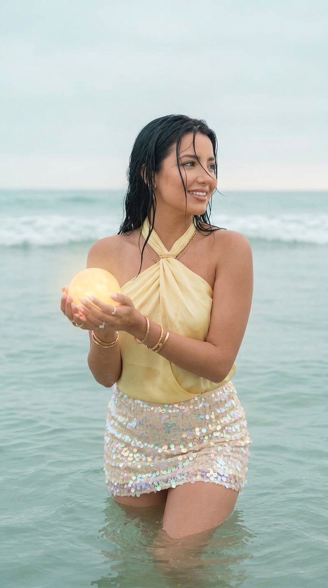 Social Media Post - Surreal Ocean Light Gathering Portrait - Image 1