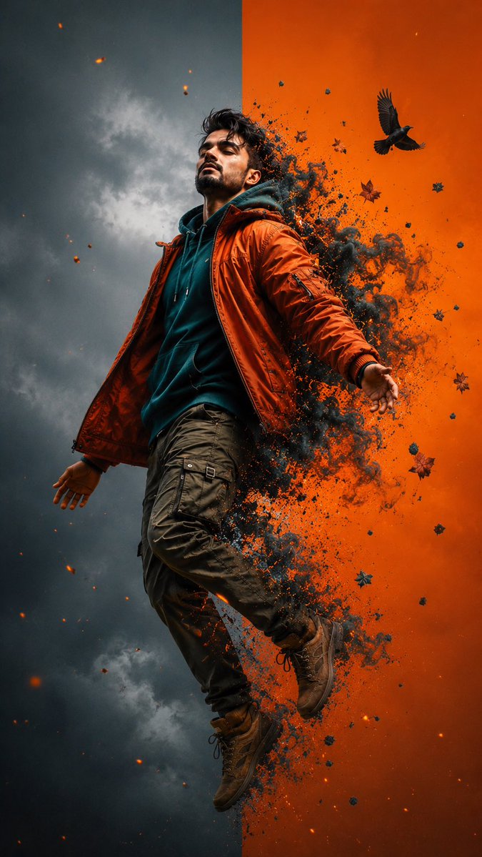 Sample output image for Cinematic Levitation Portrait Transformation