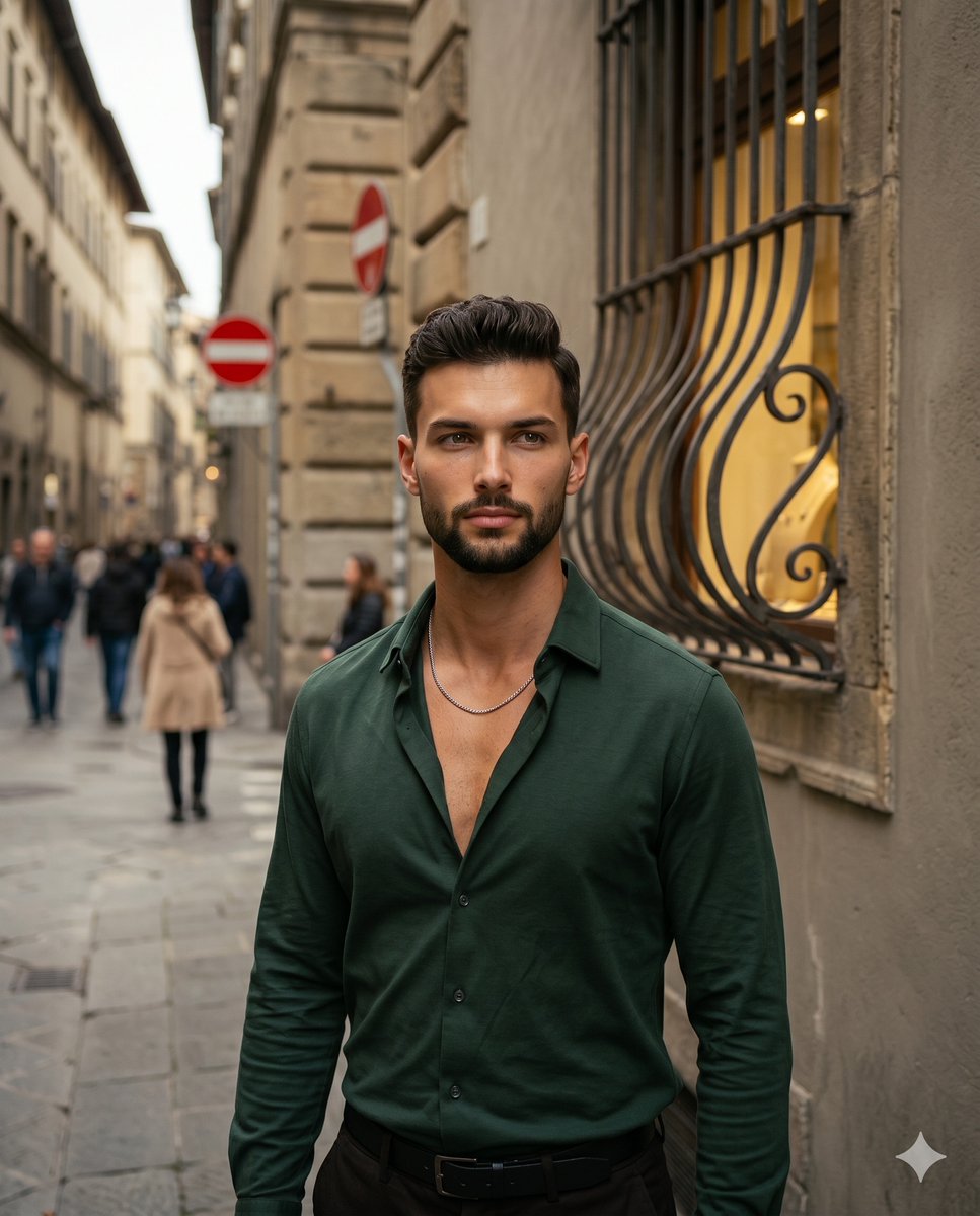 Profile / Avatar - Male Fashion Portrait in European Street - Image 1