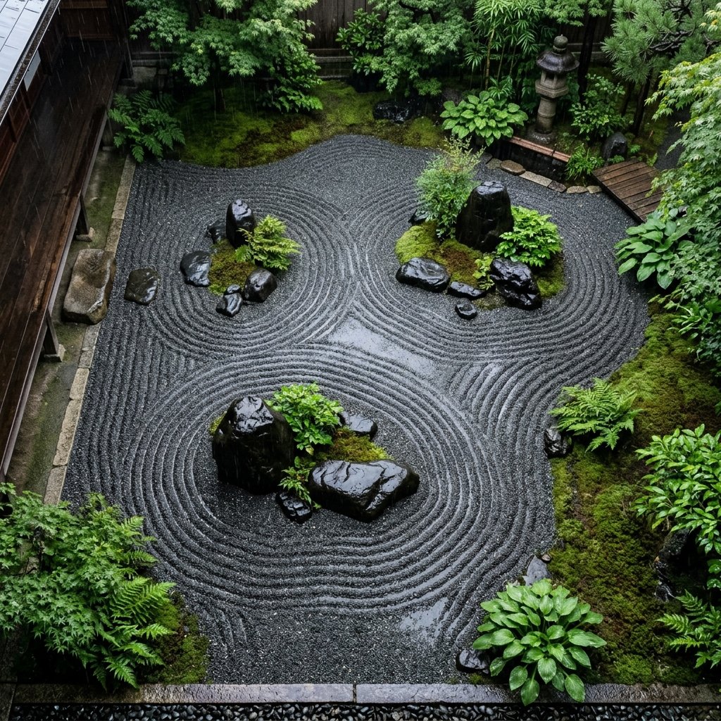 Social Media Post - Realistic Zen Garden Landscape - Image 1