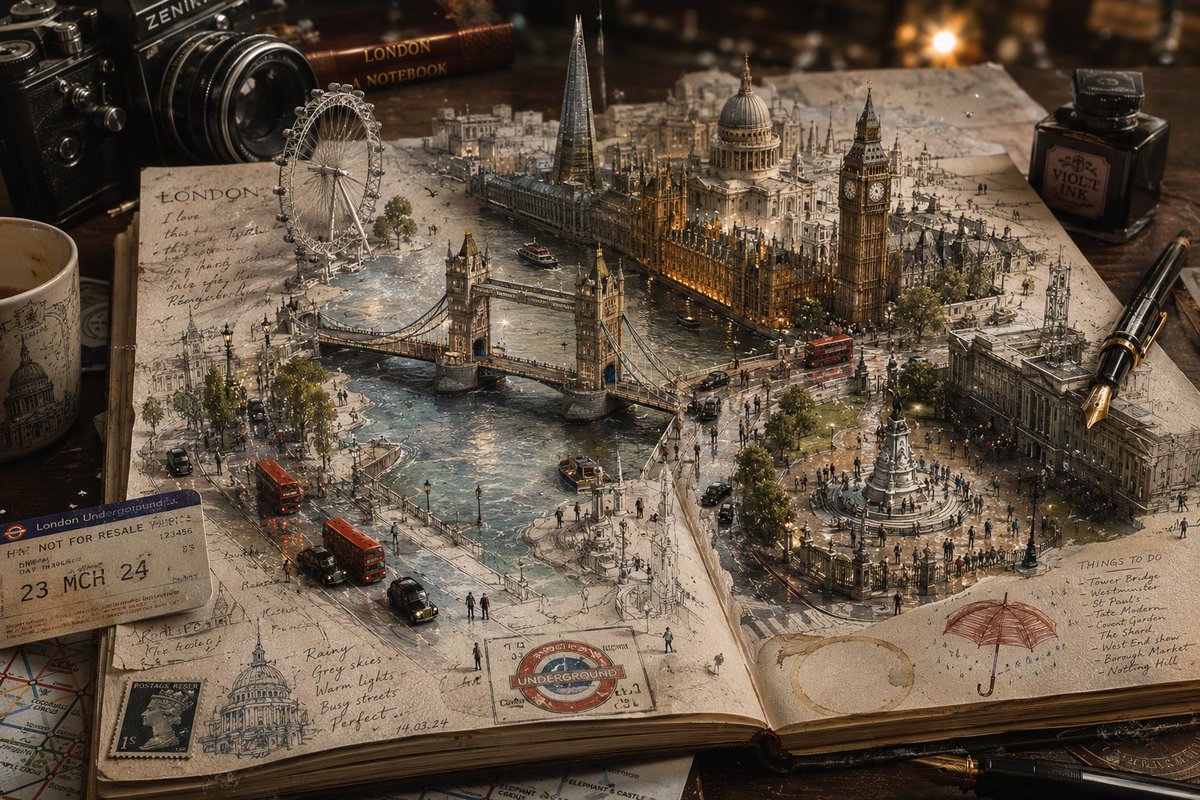 Infographic / Edu Visual - 3D Notebook World Travel Poster - Image 3