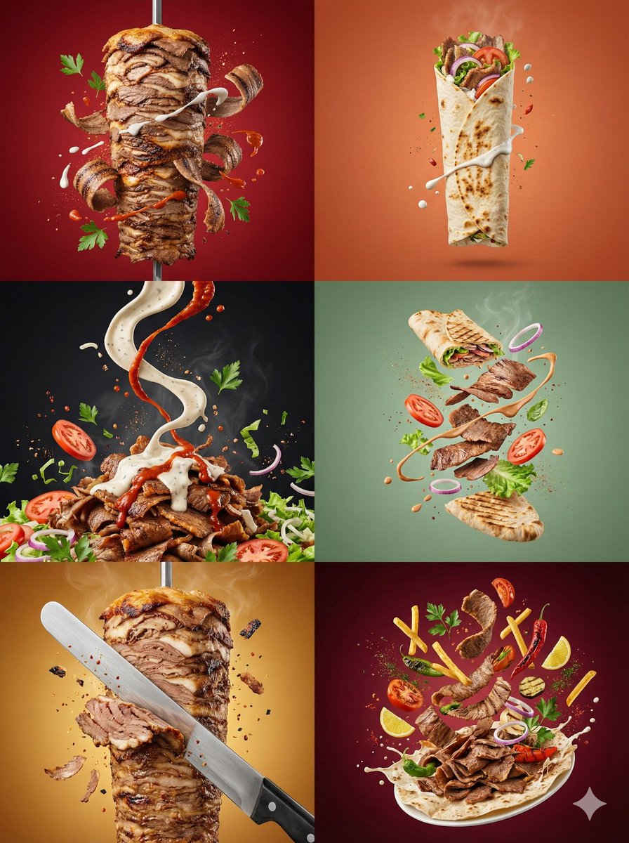 E-commerce Main Image - Artistic Döner Kebab Food Photography - Image 1