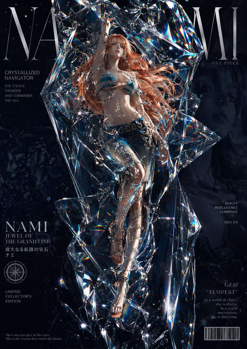 Avant-Garde Crystal Frozen Portrait example 3