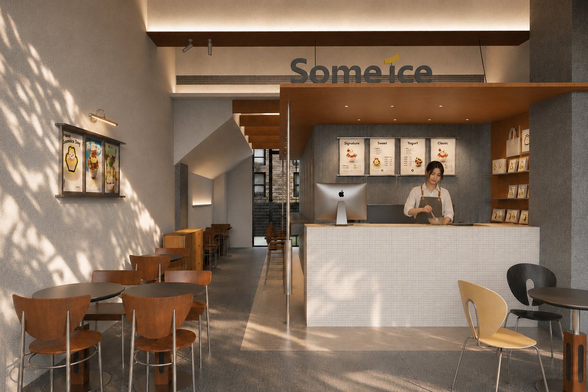 Product Marketing - Modern Some Ice Cream Shop Interior - Image 1