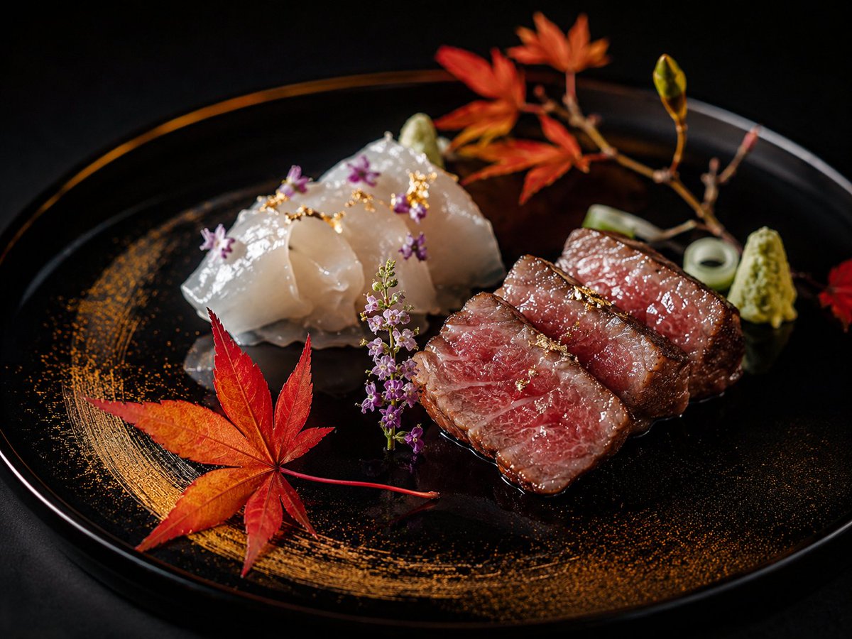 Social Media Post - Luxury Kaiseki Wagyu and Sashimi Plate - Image 1