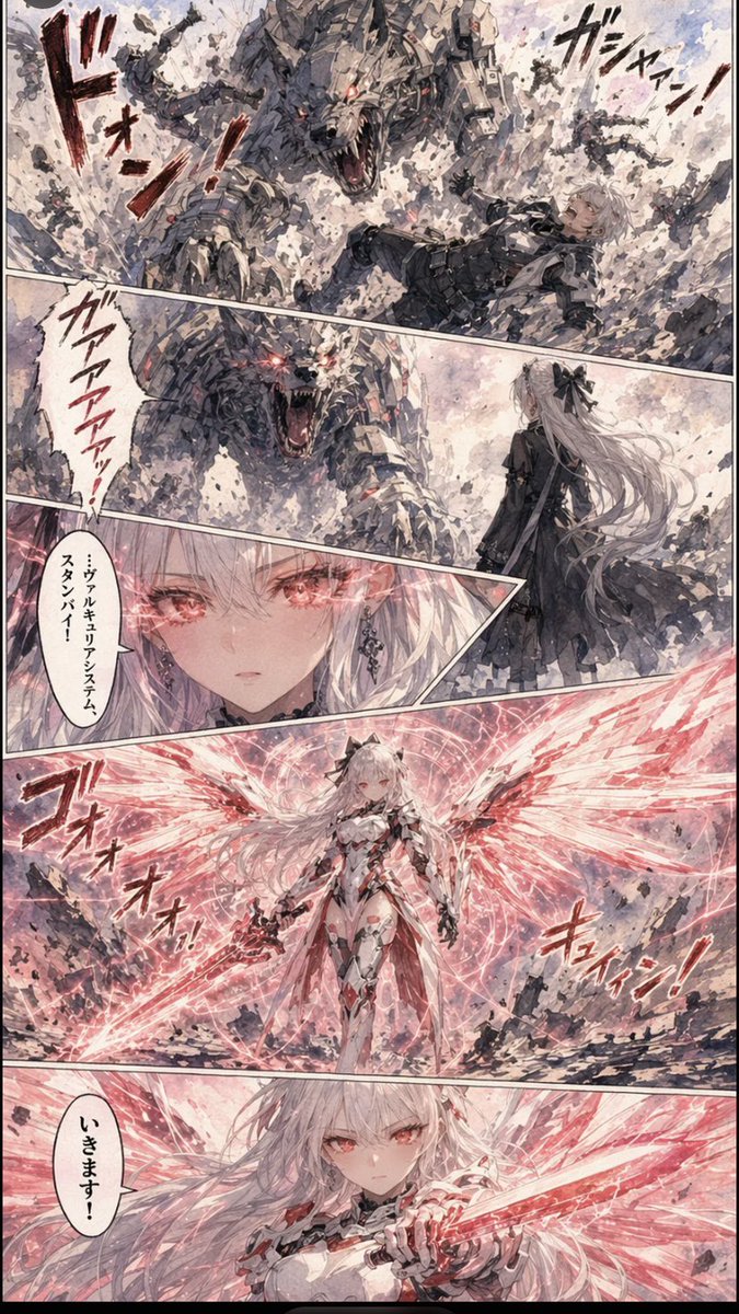Comic / Storyboard - Gritty Sci-Fi Shoujo Manga Page - Image 2