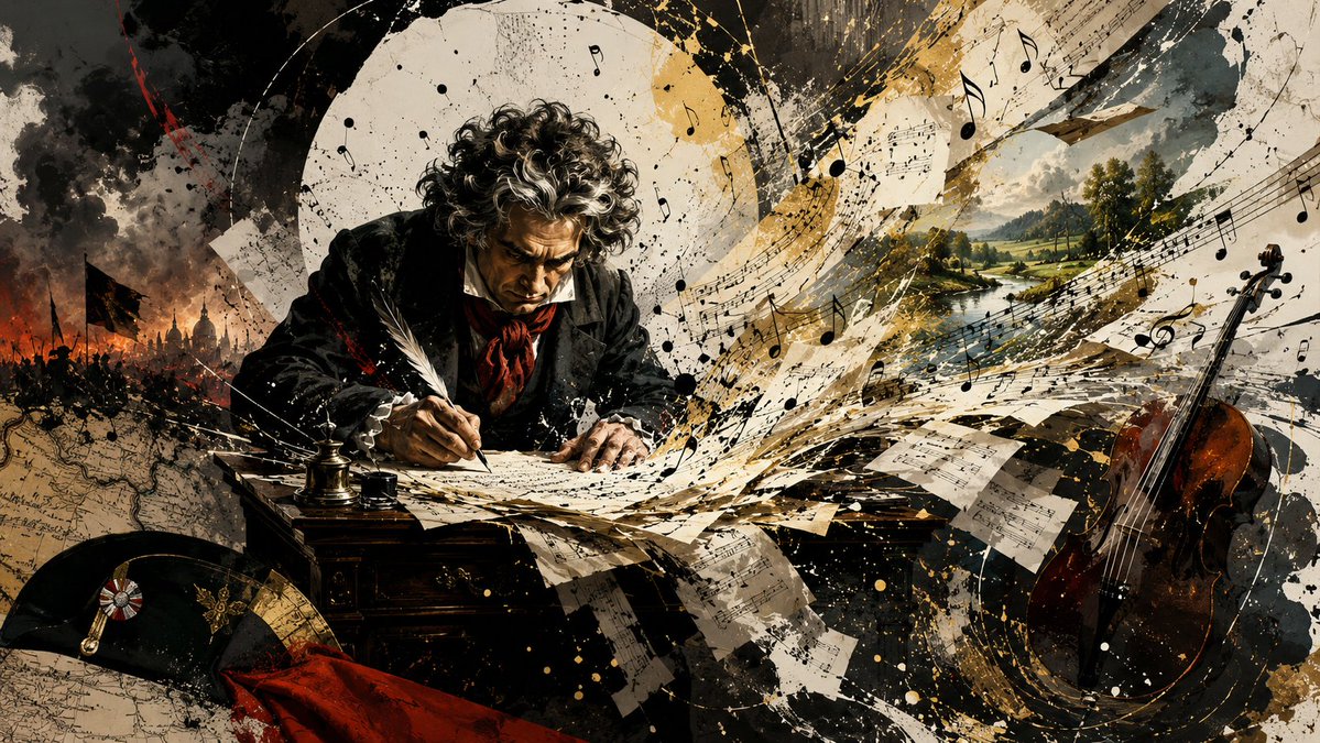 Beethoven Sacred Desk Collage