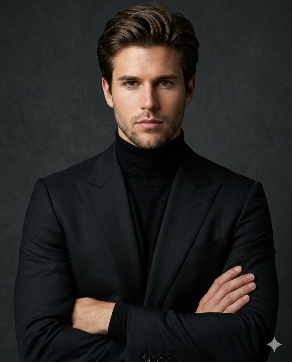 Sample output image for Luxury Editorial Identity Portrait