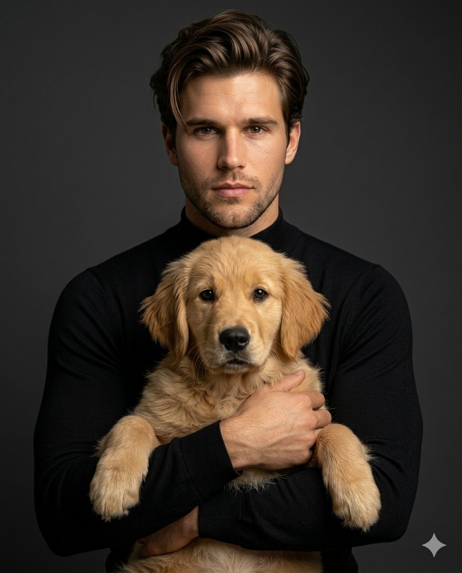 Sample output image for Luxury Pet and Human Editorial