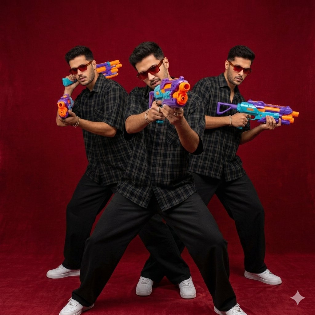 Sample output image for South Asian Man Clone Portrait