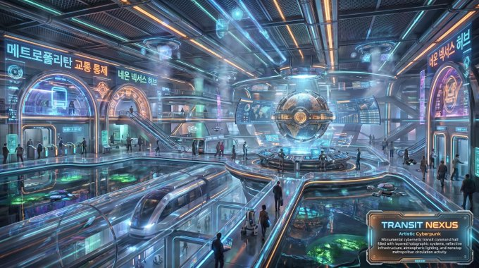Sample output image for Artistic Cyberpunk Neon Megacity