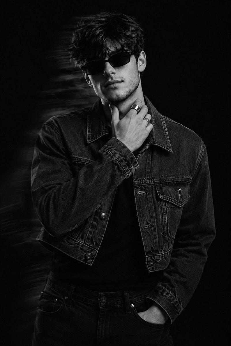 Black and White Editorial Portrait example 2
