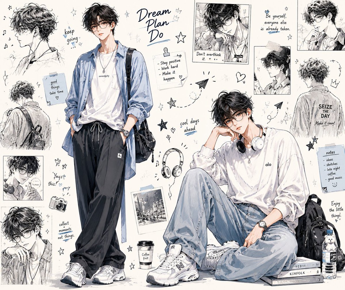 Comic / Storyboard - Anime Fashion Design Moodboard - Image 2