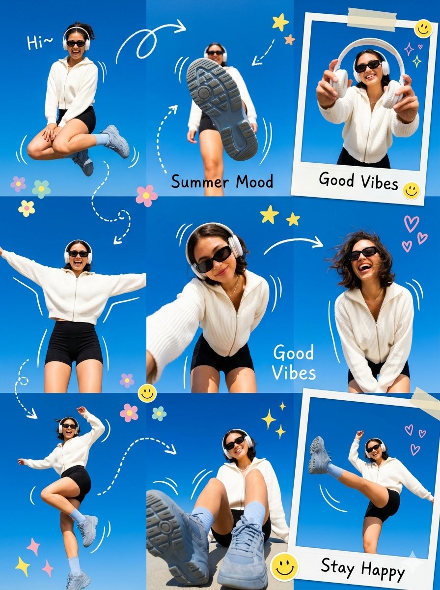 Gen Z Summer Photo Dump Collage example 2