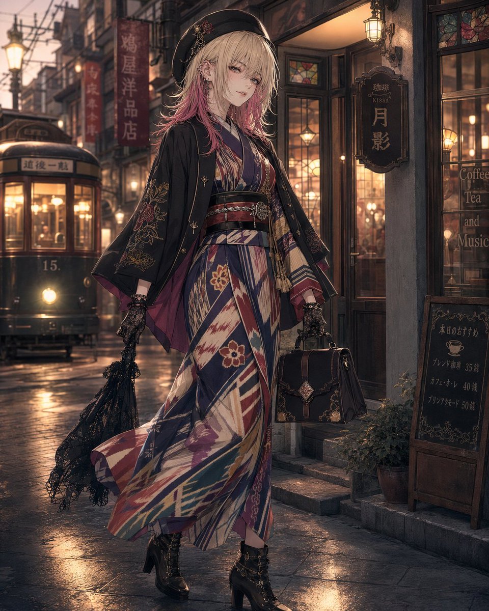 Comic / Storyboard - Showa Modern Meisen Kimono Fashion - Image 3