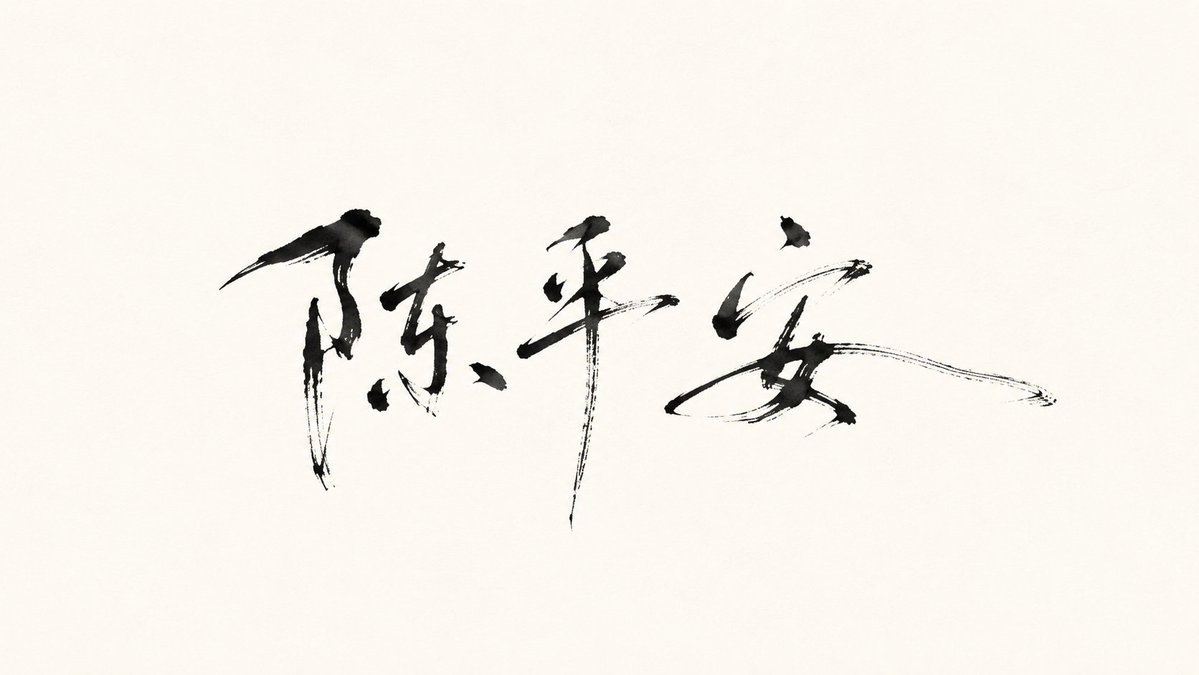 Minimalist Oriental Ink Signature Design