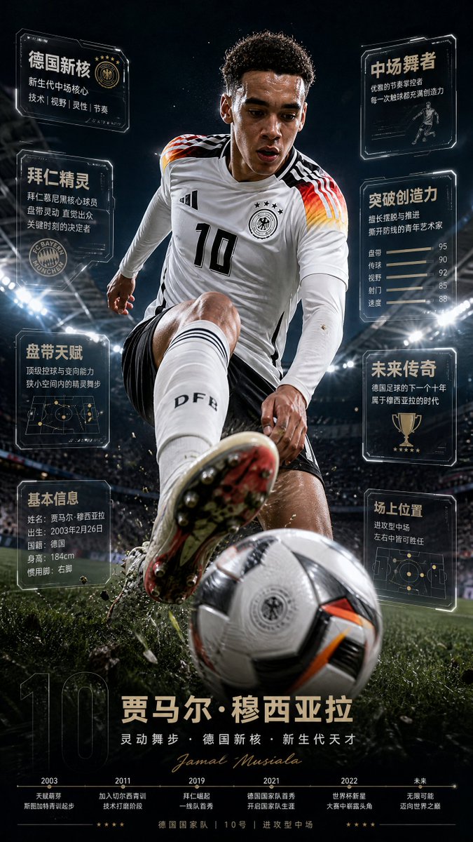 Football Superstar Breakout Profile Poster example 3