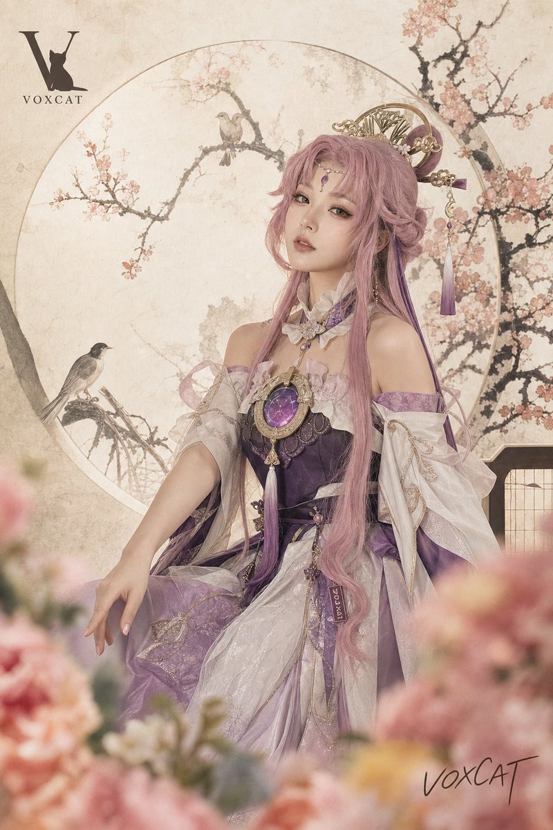 New Chinese Tea Label Cosplay Portrait
